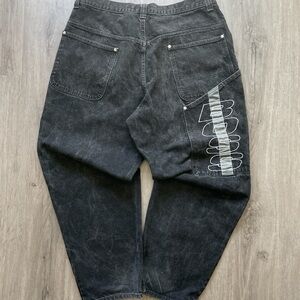 Y2K Boss “Big Logo Spell-out” Baggy Jeans (Sz.40x32)